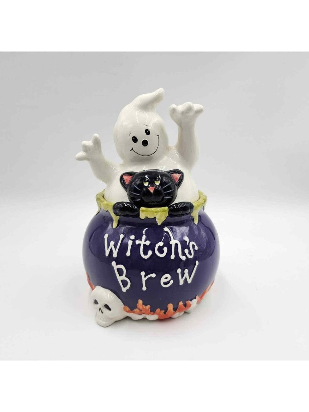 David's Cookies Halloween Witch's Brew Cookie Jar